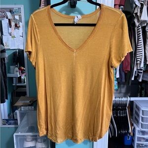 Yellow Flowy Tee